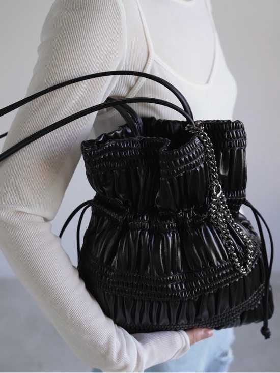 Urban Outfitters Handbags - New! W Concept Korean brand Kwami- luxurious Black shoulder bag